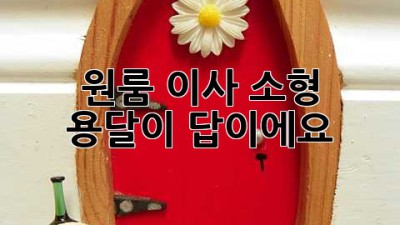 원룸 이사? 소형 용달이 답이에요!
