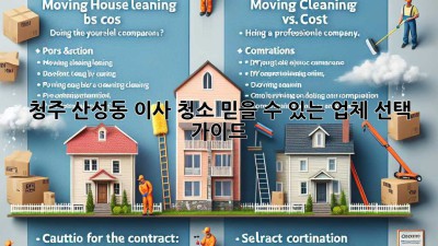 청주 산성동 이사 청소: 믿을 수 있는 업체 선택 가이드